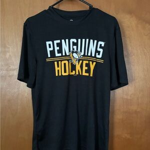 Penguins Hockey Black T-Shirt